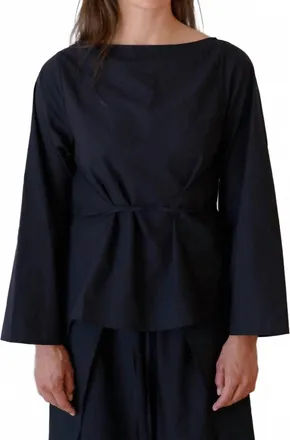 BASERANGE Decti Long Sleeve Top In Black