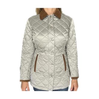 Husky Korte donsjas met fluwelen details - Dames - Zomerjassen - Grijs - 4XL - Leer - Jassen