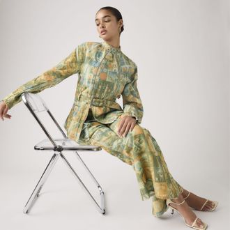 Levi's Carina Waisted Jacket - Womens - L - Blue