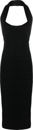 Philosophy di Lorenzo Serafini ribbed halterneck midi dress - women - Viscose - 42 - Black