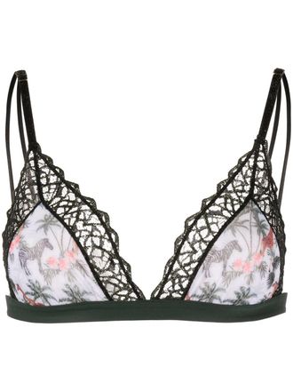 Dolci Follie Reggiseno a triangolo Zebra - Nero