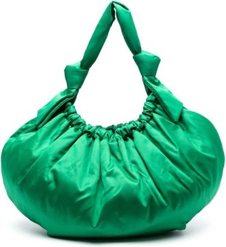 Ganni Grote Hobo Schoudertas - Dames - Schoudertassen - Groen - ONE Size - Tassen