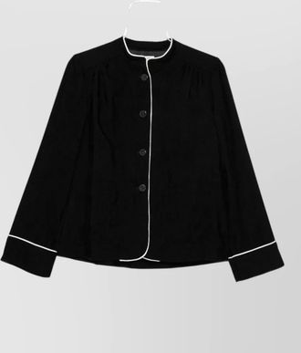 Forte_Forte velvet single breasted coat