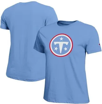 Champion Womens Champion Light Blue Tennessee Titans Logo T-Shirt at Nordstrom, Size Xx-Large