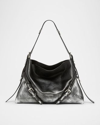 Givenchy Voyou Medium Ombre Leather Shoulder Bag