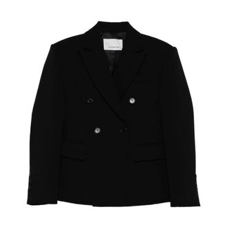 Frankie Shop Dames, Jassen, Zwart, Maat: 2XS Poliester