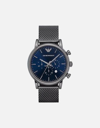 Emporio Armani Mens Emporio Armani AR1979 Renato Chronograph Mens Watch - Silver
