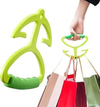 Generic Grocery Bag Carrier Handle - Multi Purpose Handle Holder Carrier,Shopping Tools for Trash Food Cargo Vegetable Indoor Apartments Store Upstairs Door S