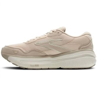 Brooks Womens Ghost Max 2 Suede And Leather Sneakers In Almond Peach/chateau/coconut
