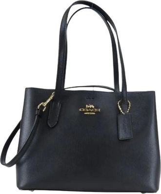 Coach Pre-owned Tote Bags, female, Black, Size: ONE SIZE Pre-owned Leather Shoulder Bag