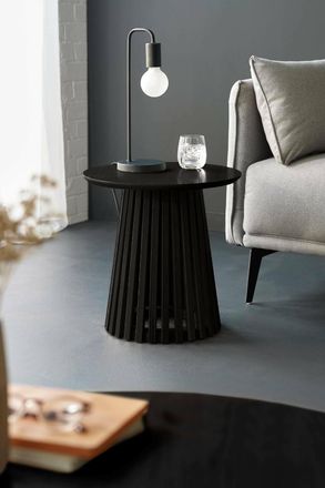 Julian Bowen Ollie Round Side Table in Black