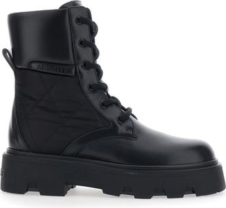 Moncler Black Leather Boots