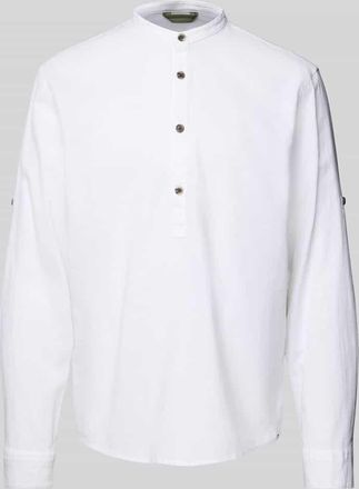 Tom Tailor Denim Relaxed Fit Leinenhemd im Tunika-Style in Offwhite, Größe XL