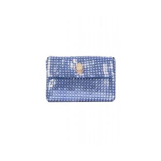 Kurt Geiger Tassen, Dames, Blauw, ONE Size, Small Party Flower Shoulder