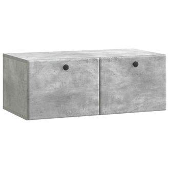 vidaXL Mueble De Tv De Pared 78,5 X 41 X 30 Cm Gris Hormig&oacute;n Vidaxl