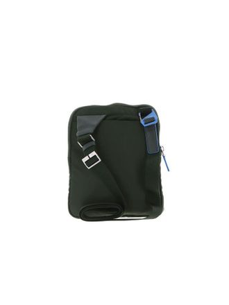 Piquadro Mens Crossbody Bag Green Recycled Nylon - Crossbody-Bags