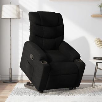 vidaXL Vidaxl - Sill&oacute;n El&eacute;ctrico Reclinable Elevable De Tela Negro