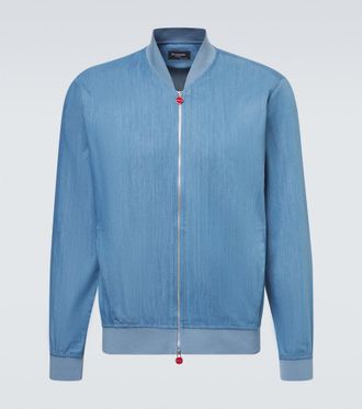 Kiton Denim bomber jacket