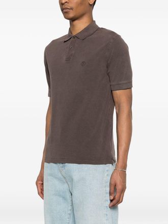 Herno Logo-Embroidered Cotton Polo Shirt - Brown