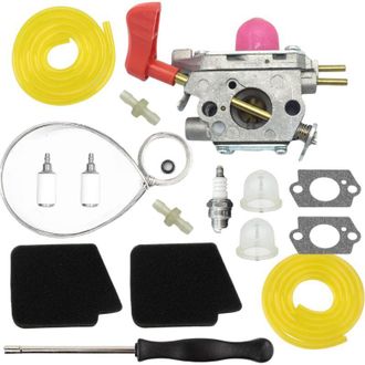 OEM Conjunto De Carburador C1u-w43 Para Soplador De Hojas Vs-2 Bvm200fe Gbv345 Con Manguera, Filtro, Burbujeador De Aceite Y Destornillador --crezuo