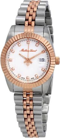 Mathey-Tissot Mathey III Quartz Crystal White Dial Ladies Watch D810RA