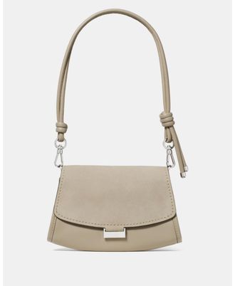 Kate Spade New York Womens Ali Suede Mini Crossbody Bag - Beige - One Size
