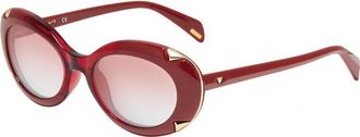 Police Womens SPLA16 54 540VB6 Sunglasses - Red - One Size