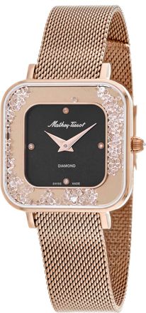 Mathey-Tissot Womens Gemina Black Dial Watch