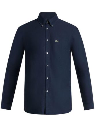 Lacoste Camicia con applicazione - Blu