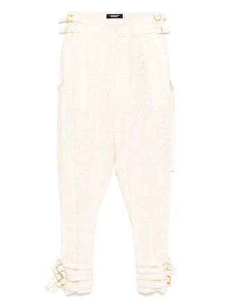 Undercover embroidered trousers - Neutrals