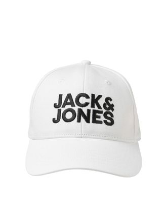 Jack & Jones Baseball Cap JACK & JONES JACGALL BASEBALL CAP NOOS, Herren, weiss (wei&szlig;), Baumwolle, unifarben, Caps Baseball Cap