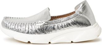 Cesare Gaspari Platform Mocassins Alisa - Dames - Loafers - Grijs - 37 EU - Leer - Schoenen