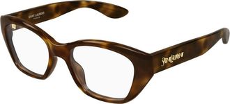 Saint Laurent Cat-eye Optisch Montuur - Dames - Accessoires - Bruin - Maat: 52 MM