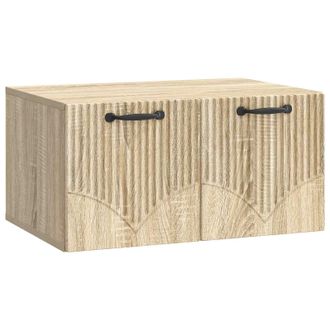 vidaXL Mueble Para Tv De Pared Roble Sonoma 59,5 X 41 X 30 Cm Vidaxl