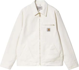 Carhartt Work in Progress Detroit Jacket - Heren - Zomerjassen - Wit - L - Katoen - Jassen