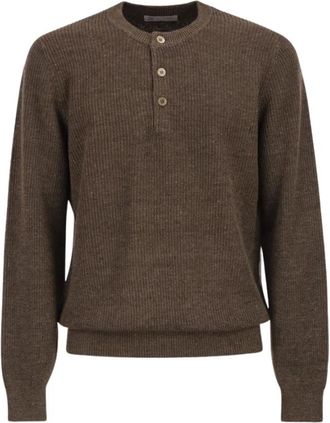 Brunello Cucinelli Heren, Truien, Bruin, Maat: XL