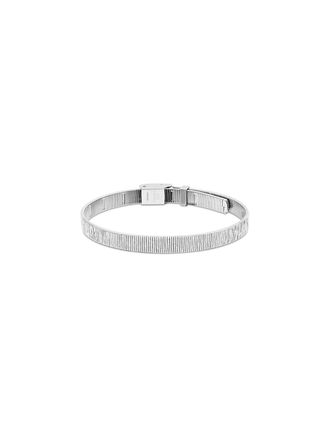 Calvin Klein Womens Textured Linear Bracelet - Metallic - OS