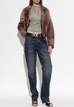 Diesel T-shirt T-MARSY-RIB, Womens, Green