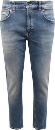 Dondup Wortelbroek gemaakt in Itali&euml; - Dames - Slim Fit Jeans - Blauw - W29 - Jeans