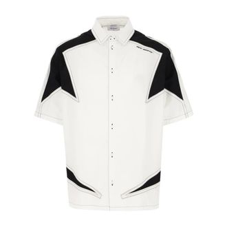 Off-white Short Sleeve Shirts, male, White, Size: M Panelled Shirt