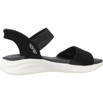 Skechers Ultra Flex Sandali Piatti - - Shoes - Donna - Nero - 37 EU