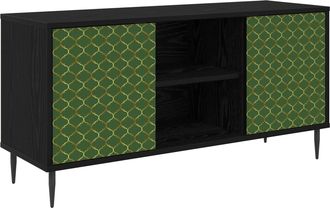 vidaXL Mueble De Tv Geleen 102 X 33 X 51 Cm Roble Negro Vidaxl