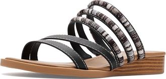 Blowfish August Slide Sandals Womens Sandals Black : 7.5 M, Synthetic