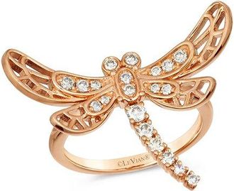 Le Vian Beautiful Creatures 14K Rose Gold 0.37 Ct. Tw. Diamond Ring