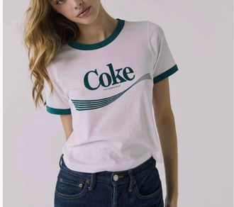 Chaser Womens Coca Cola Top In White
