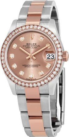 Rolex Datejust 31 Rose Diamond Dial Automatic Ladies Steel and Everose Gold Oyster Watch 278381PDO
