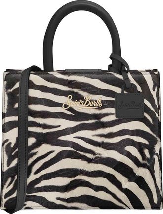 MC2 Saint Barth Compact Zebra Print Mini Shop Bag