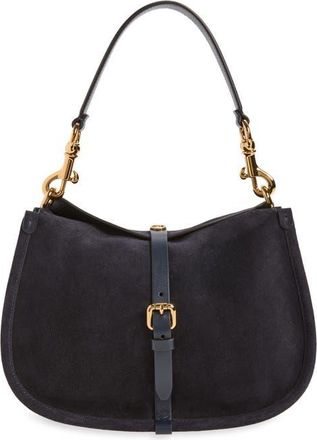 Etro Belted Suede Hobo Bag in Blue at Nordstrom