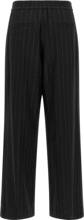 Brunello Cucinelli Womens Blue Virgin Wool Casual Pants