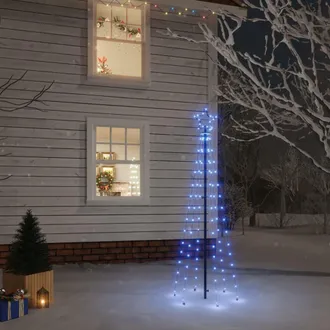 vidaXL &Aacute;rbol De Navidad Con Pincho 108 Led Azul 180 Cm Vidaxl